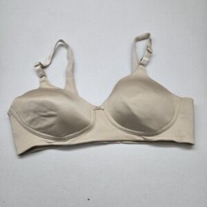 Vanity Fair Women Bra 36B Beige T Shirt Wireless Strap Adjustable